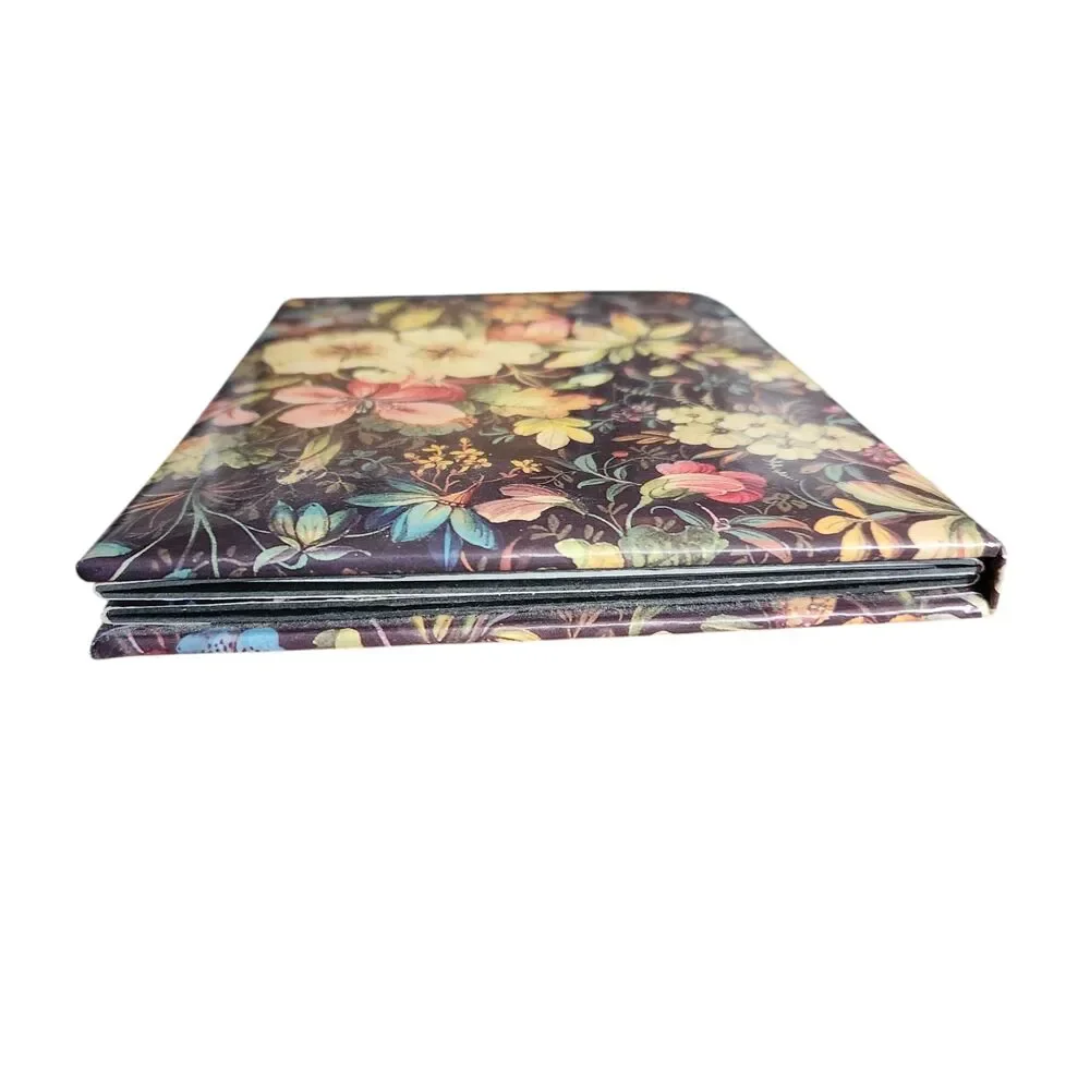 Vintage 1990's Victoria's Secret Bi-Fold Picture Frame Floral Cardboard